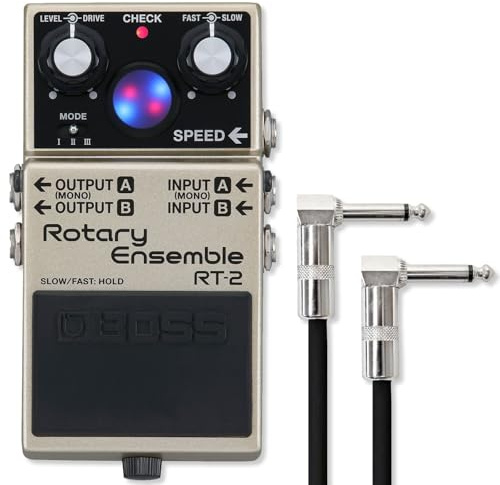 Boss RT-2 Rotary Ensemble Effektgerät mit keepdrum Patchkabel