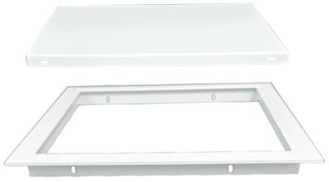 Trockenbau Revisionsklappe Aus Aluminiumlegierung Mit Dekorativem Abdeckblech, Decken, Sanitär-, Heizungs-, Rohr, Verschiedene Größen(9.8in/250mm)