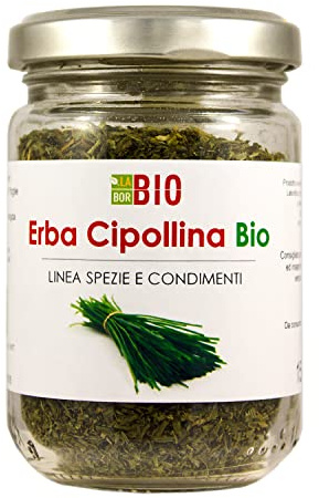 Erba Cipollina Bio 15 g vasetto di vetro - 100% Naturale Gluten free Vegan - Laborbio