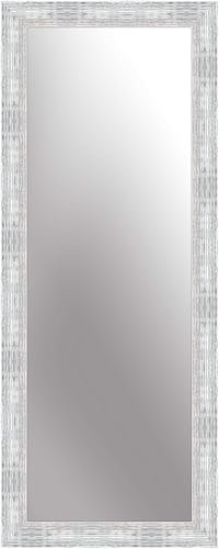 nielsen HOME Wandspiegel, 50 x 150 cm, Kunststoff, Silber Weiß, Ganzkörperspiegel für alle Wohnbereiche, Hoch- & Querformat, anpassbare Aufhänger, Chiara