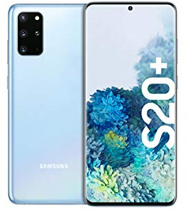 Samsung Galaxy S20 + Smartphone Portable débloqué (16,95 cm) 128 Go de Mémoire Interne, 8 Go de RAM, SIM Hybride, Android [Version Allemande] Bleu
