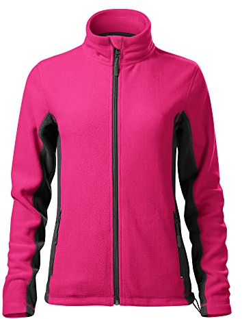 DELUNO Damen Fleece-Jacke Outdoor, Pullover Fleece mit Reißverschluss - Neu - Schwarz Rot Blau Grau Weis - Size XS S M L XL 3XL