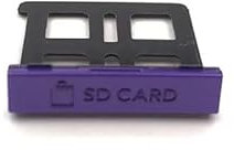 VKMKV Custodia for Scheda di Memoria da 10 Pezzi for la Sostituzione della Riparazione del Coperchio dello Slot for schede SD del Telaio del Supporto 3DS (Color : Purple)