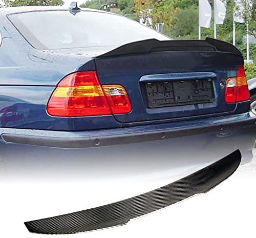 XUETAO Aileron arrière en Fibre de Carbone Convient pour BMW Série 3 E46 M3 Berline 1999-2005 Aileron de Coffre Spoiler HighKick Aileron arrière Kits de carrosserie Sortie d’Usine