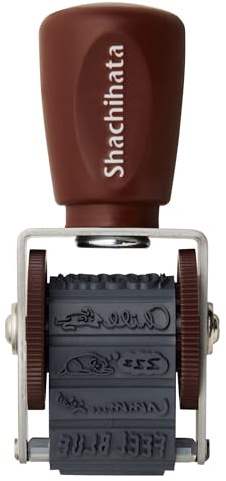 Shachihata NRD-15A6 Rotating Decoration Stamp Mini Today Feel