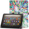 HoYiXi Funda Universal para 9-10,1 Pulgadas Tablet Fire HD 10 2021/2023 y Fire HD 10 Plus 2021/2023 con Soporte y Correa de Mano Funda Protectora para 9-10,1 Samsung Lenovo Android Tablet - árbol