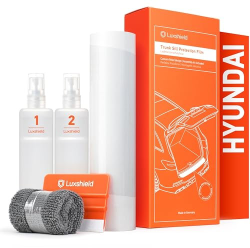 Luxshield Pellicola Protettiva per Bordo di Carico per Hyundai Kona 2 (II) SX2 I 2023-2025 - Protezione Paraurti, antigraffio, per vernice - Trasparente