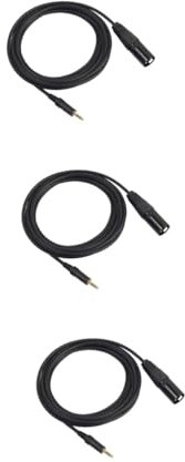 ibasenice 3pcs Mic Audio Cable Xlr to Usb Adapter Professional Sound Quality Indicator Flash Compatible Pc