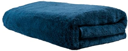 Ôhm 4er Set Handtuch groß 90x180 cm , XXL Badetuch für Sauna, Familie & Strand – 100% Baumwolle 500 g/m², Dunkelblau – weich & extra saugstark & Oeko Tex zertifiziert