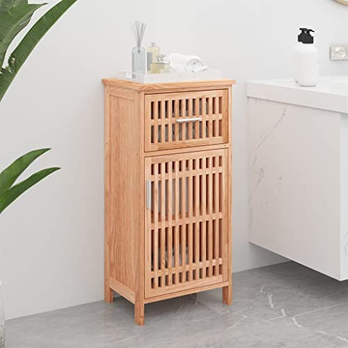 Genérico Mueble de baño Madera Maciza de Nogal 42x29x82 cm,Taquillas y armarios de almacenamiento-350354