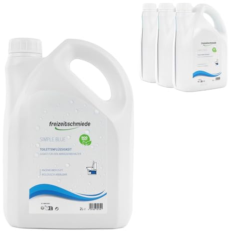 Freizeitschmiede Simple Blue Toiletten Zusatz 2L - 6L Abwassertank Sanitärflüssigkeit für Campingtoilette Toilettenflüssigkeit (2)