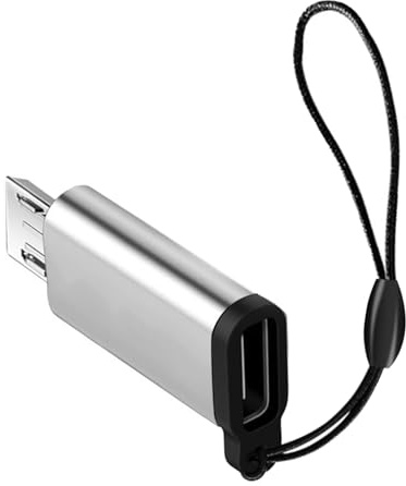 USB C Female To Micro USB Male Adapter Converter Connector With Lanyard Support Charging & Data Sync For Phone Portable Type C Female To Micro Male Converter