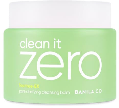 BANILA CO Clean it Zero Porenaufhellender Reinigungsbalsam|Koreanischer Make-up-Entferner, Reinigungsmittel für fettige Haut und Akne|Hergestellt mit AHA-PHA und Teebaumextrakt (180ml)