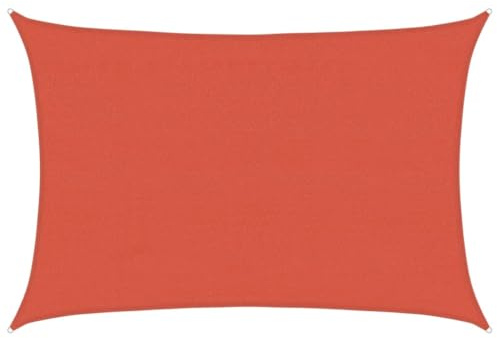 vidaXL Toldo de Vela HDPE Terracota 160 g/m² 4x5 m