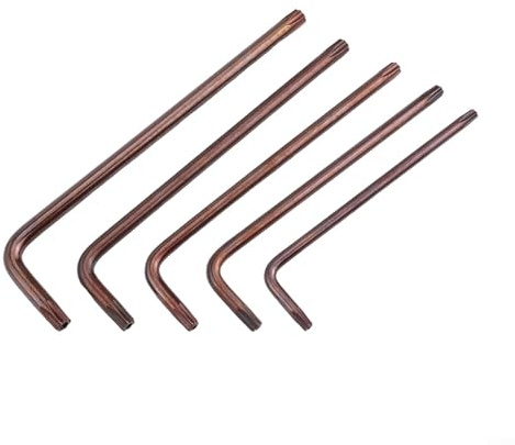 PETSTIBLE Lot de 5 clés Torx T15-T30 à double extrémité bidirectionnelle pour clé tournevis Torx pour réparation automobile (5 pièces/lot)