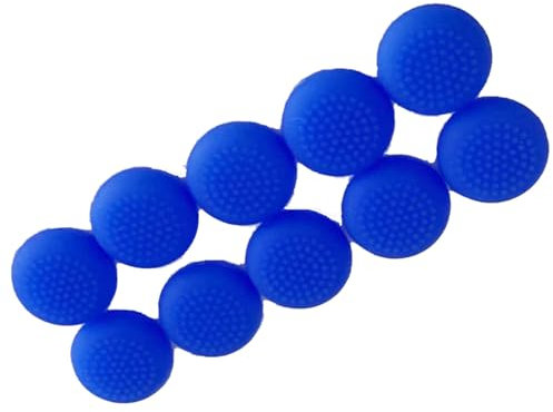 UPONEW 10 Pcs for Meta Quest 3 / Oculus Quest 2/Quest 2 Controller Thumbstick Caps Replacement Silicone Touch Controller Rocker Cover (Blue)