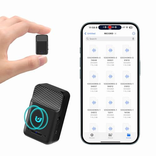 AOTAOREC Mini grabadora de voz: almacenamiento grande de 64 GB, grabación activada por voz, duración de batería de 72 horas, diseño ultraportátil, micrófono con cancelación de ruido, ideal para