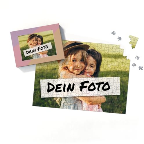 Fotopuzzle Mit Eigenem Bild - Selbst Gestalten 500 Teile - Schachtel Pastellfarben - Puzzle Mit Foto - Geschenk Geburtstag Pastell Quer
