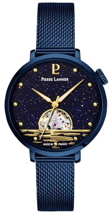 Pierre Lannier - Armbanduhr Automatic Australe - Automatic Uhrwerk - Gehäusedicke: 12.55 mm - Gehäusebreite: 35 mm - Edelstahl - 3 ATM