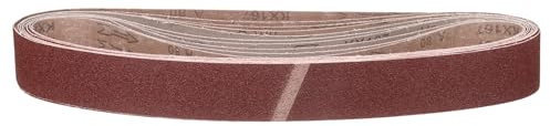 CoCud 50mm x 686mm Schleifband, 10 Stück Schleifbänder 80 Körnung Messerschärfer Bänder Arbeitsschärfen für Bandschleifer Messer Schnitzwerkzeug Metallbearbeitung