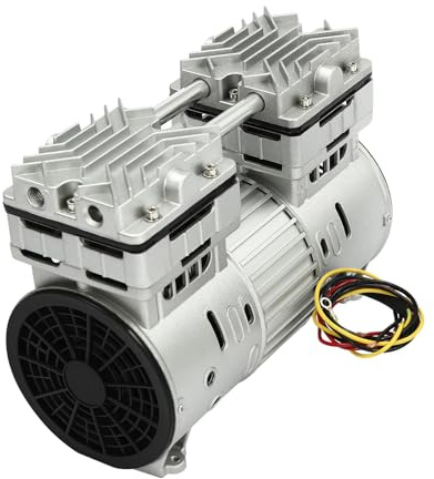Testa compressore d'aria senza olio, pompa per vuoto 800W 220V con motore in rame - Filettatura G1/4, pompa silenziosa per lavorazione alimentare, laboratorio e tecnologia medica