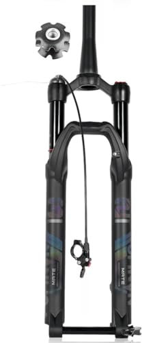 AADDFDD Forcella Anteriore ad Aria conica per MTB, 29 Pollici, per Mountain Bike, Downhill, Escursione 1-1/8, 100 mm, Perno Passante, Freno a Disco 15 x 110 mm, Regolazione del Rimbalzo