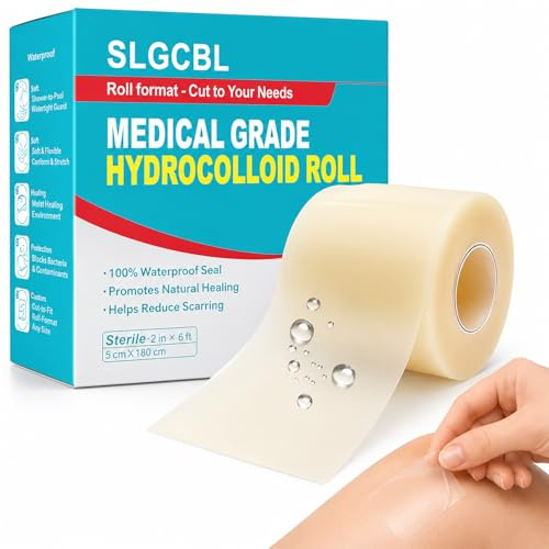 Hydrokolloid Pflaster Rolle, 5cmx3m Pimple Patches Rolle, Hydrocolloid Roll für die Wundversorgung Bettschmerzen Pickel Blasen Akne Wundpflege