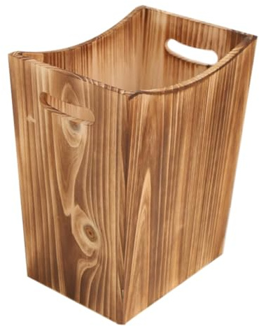 Ciieeo Cestino per Rifiuti in Massiccio Scandinavo con Manici Robusto e Facile da Pulire per Ufficio Camera da Bagno e Cucina Contenitore per Biancheria e Organizzazione Domestica