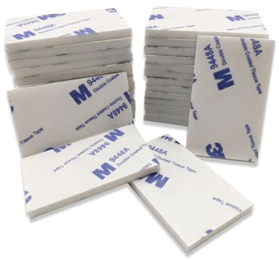 futhis Heavy duty double-sided adhesive pad for outdoor and indoor installation, double-sided tape, heavy-duty adhesive pad, strong double-sided tape, 30 pieces - hanging tape, 50 x 30mm (white)