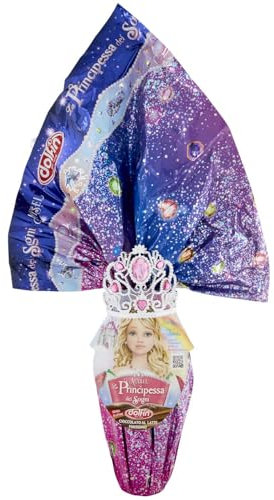 Uovo di pasquaPrincipessa dei sogni Alysel cioccolato al latte con coroncina omaggio e fantastica sorpresa 320 gr