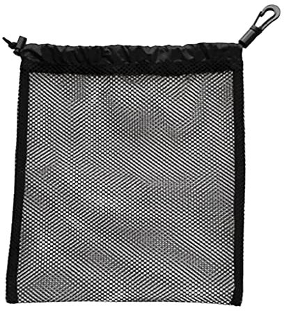 SM SunniMix Balltasche Ballnetz Tragetasche mit Karainerhaken für Tischtennisbälle, Schwarz