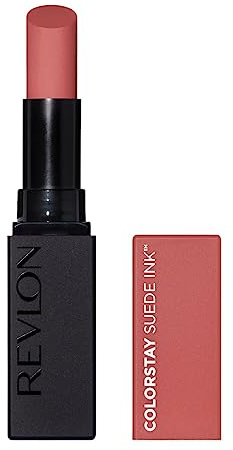 Revlon, ColorStay Suede Ink™, Lipstick, mattes Finish, Lebendige Farbe, Pflegende & Vegane Formel, Mit Vitamin E, N°005 Hot Girl, 2,55 g