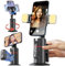 MAJESTECH (NEW 2024) Auto AI Face & Body Tracking Tripod Phone Holder (Android/iPhone) 2 Lights, FREE Remote, NO App, 360° Mobile Gimbal Stabilizer Stand, TikTok/YouTube Vlogging Kit Accessories