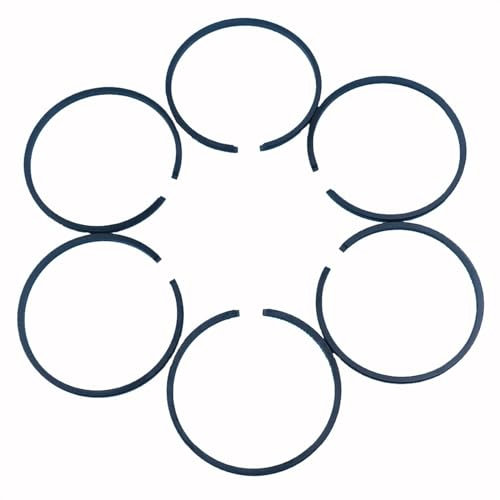 MKVAXR 6 Stück Lot G23L Kolbenring 32 mm * 1,5 mm, for Komatsu, for ZENOAH HT2300 MEHR 23CC 2-Takt-Motor Heckenschere Kettensäge Freischneider Kolbenring-Ring-Satz