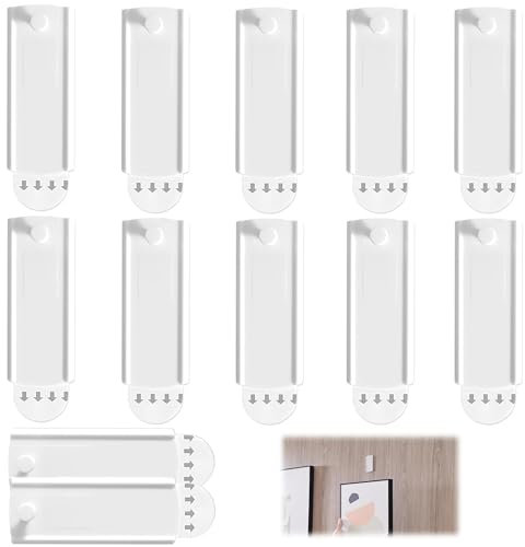 12 Stück Klebenagel für Bilderrahmen, Bilder Aufhängen Ohne Bohren, Bilderhaken Selbstklebend, Ohne Rückstände Bilderhaken Ohne Bohren, für Flur, Wohnzimmer, Bilder Aufhängen