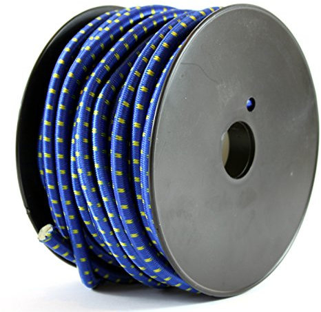 K&B Vertrieb Spanngummi 20m BLAU Ø 8mm Abdeckplane Gewebeplane Zeltplane Gummispanner Planenhalter 245