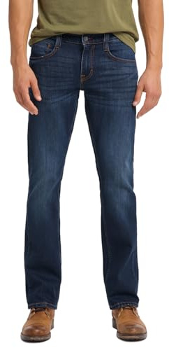 MUSTANG Herrjeans, byxor, Oregon Bootcut, herr, jeans, denim, stretch, bomull, blå, svart, W30, W31, W32, W33, W34, W36, W38, W40, Mörkblå denim (982), 32W x 34L
