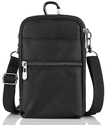MeganStore Sac de téléphone Portable,Sac bandoulière Portefeuille Poche, Mini Sac à bandoulière téléphone Pochette, Sac Voyage Paquet Diagonale Hommes et Femmes Disponibles (6.0 Pouces)