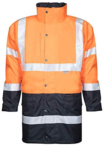 Sioen Malden protezione di avvertimento softshell 724ZA2TU2 giacca visibilità Arancione, Taglia: 3XL