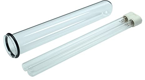 UVC Ersatzlampe 36 Watt + Quarzglas für Oase Bitron 36C (ab BJ 2014) | Wacredo Komplettset für Oase Bitron 36C inkl. Dichtung | Filter | Wasserklärer | Leuchtmittel | UVC Gerät