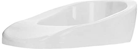 Bassin de Lit en PP, Bassin de Lit avec Couvercle Ménage Portable Lisse pour Patient âgé avec Poignée de Couvercle pour Femme Enceinte(Blanc)