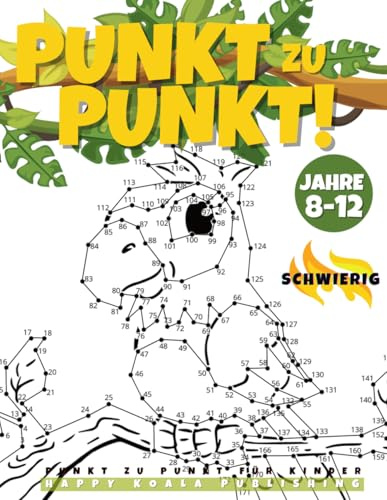 Punkt zu Punkt Kinder ab 8-12 schwierig: das lustige und herausfordernde 'Verbinde die Punkte' für Jungen und Mädchen.Bis zu 327 Punkte!