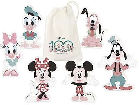 Orange Tree Toys Disney 100th Anniversary Wooden Play Figure, Wooden Character Set, Pretend Play Set for Boys, Girls, Toddler - Official Licensed Disney Gift
