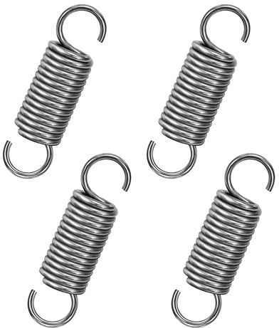 GUNGY Zugfedern mit Haken Edelstahl Spannfeder Zugfeder 50mm Außendurchmesser 14mm Drahtdurchmesser 1,8mm Maximale Zugkraft 8KG 1,8x14x50mm 4 Stück