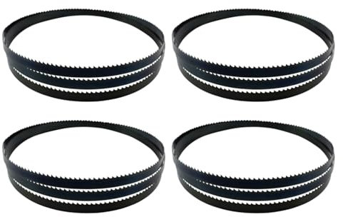 4 hojas de sierra de cinta de 2490 x 20 x 0,63 mm/98 x 0,8 x 0,025 pulgadas, 4 hojas de sierra de cinta TPI for cortar madera y carpintería