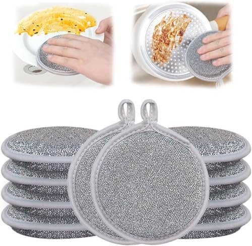 Multipurpose Wire Dishwashing Rags | Wiederverwendbar Topfreiniger Putzlappen | 2024 Mehrzweck Geschirrspüllappen Aus Draht Für Nass Und Trocken | Kratzfestes Drahtgeschirrtuch