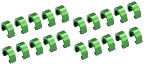BESPORTBLE 20 STK C Clipschnalle Fahrradbremssättel Fahrradclips Fahrradschnalle Schaltzug Rohr Bremskabel C-Klemmen C-förmige Schnalle Bremsclips Fahrrad Schaltkabel Bremszugklemme Bremse