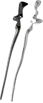 GXGM 2 PCS Bacchette per Capelli Bastoncini per Capelli in Metallo Bastoncini Capelli retrò Bello ed elegante tiene i capelli saldamente adatto per il design dell'acconciatura