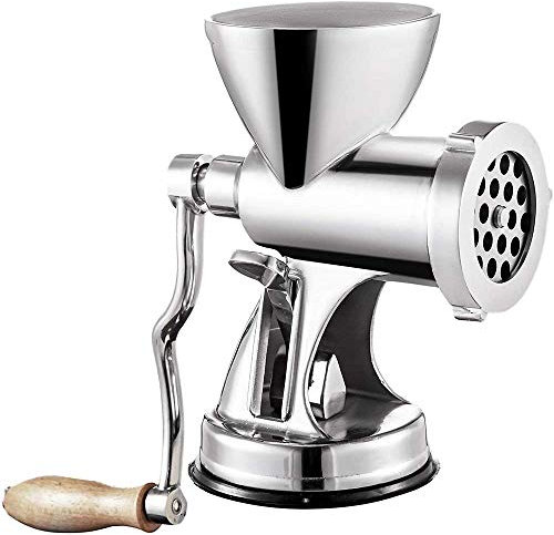 ZHZXBDGQ Tritacarne manuale in acciaio inox manuale manuale professionale per ristoranti, supermercati e macellai per macellare carne, verdure