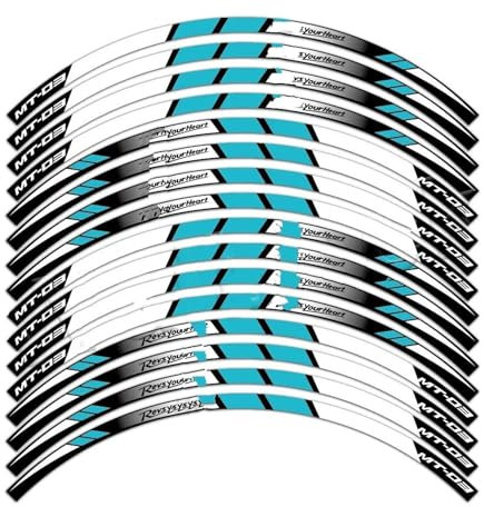 Moto Llantas Para MT-03 Para MT 03 Para Mt03 2022 2021 2020 Adhesivo Reflectante Rueda Motocicleta Cinta Adhesiva Llanta Accesorios Impermeables Moto Scooter Pegatinas